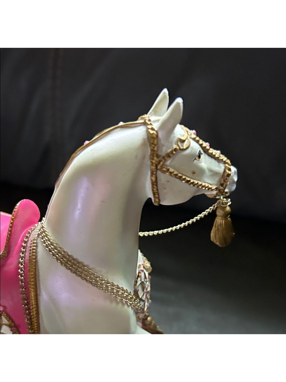 Dreamcatcher Horse Figurine - Pink and Gold - Picture 8 of 11